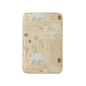 Vintage französische Postkarten-Badematte Badematte (Vorderseite Vertikal)