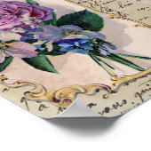 Vintage französische Postkartenausgabe Poster (Ecke)