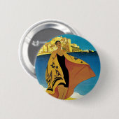 Vintage französische Reise Button (Vorne & Hinten)