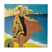 Vintage französische Reise Fliese (Vorderseite)