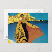 Vintage französische Reise Postkarte (Vorne/Hinten)