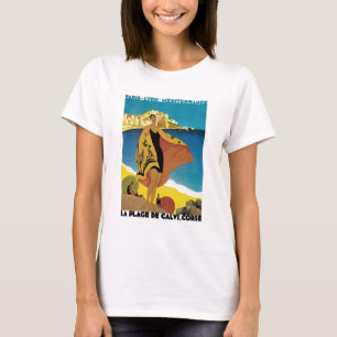 Vintage französische Reise T-Shirt