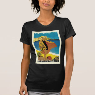 Vintage französische Reise T-Shirt