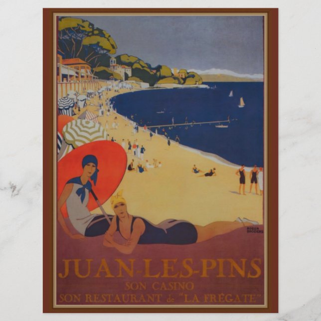 Vintage französische Reisewerbung (Vorderseite)