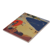 Vintage französische Reisewerbung Fliese (Seite)