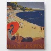 Vintage französische Reisewerbung Fotoplatte (Vorderseite)