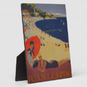 Vintage französische Reisewerbung Fotoplatte (Seite)