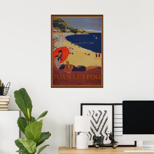 Vintage französische Reisewerbung Poster (Heimbüro)