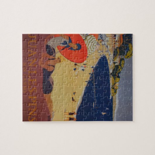 Vintage französische Reisewerbung Puzzle (Horizontal)