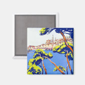 Vintage französische Riviera Magnet (Vorderseite/Rückseite)