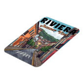 vintage, Französische Riviera Magnet (Linke Seite)