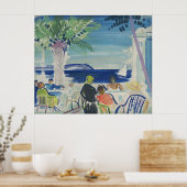 Vintage französische Riviera Print, Palmen und Mee Poster (Küche)