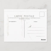 Vintage französische Rose Bienenkorb Postkarte (Rückseite)