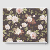 Vintage französische Rose Hochzeitsbuch Gästebuch (Rückseite)