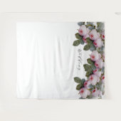 Vintage französische Rose Hochzeitsfotografie Wandteppich (Vorderseite (Horizontal))