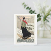 Vintage französische Sängerin Eugénie Buffet Postkarte (Stehend Vorderseite)