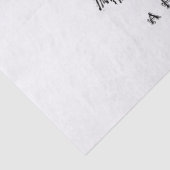 Vintage französische Schaf-Grafik Seidenpapier (Detail)