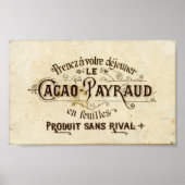 Vintage französische Schokolade Poster (Vorne)