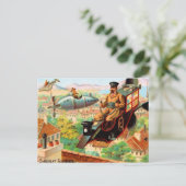 Vintage französische Schokolade Suchard Fliegmasch Postkarte (Stehend Vorderseite)