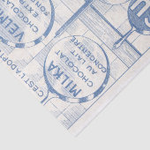 Vintage französische Schokolade und Dekoupage der  Seidenpapier (Ausschnitt)