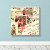 Vintage französische Schokoladenwerbung Leinwanddruck (Insitu (Holzboden))