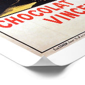 Vintage französische Schokoladenwerbung Poster (Ecke)