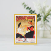 Vintage französische Schokoladenwerbung Postkarte (Stehend Vorderseite)