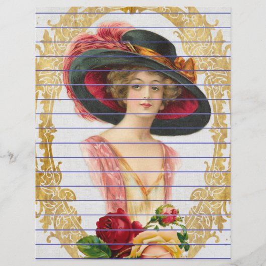 Vintage französische Schreibkunst (Vorderseite)