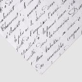 Vintage französische Schrift Seidenpapier (Ausschnitt)