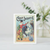 Vintage französische Schuhcreme, Clowns Postkarte (Stehend Vorderseite)