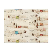 Vintage französische Schwimmer