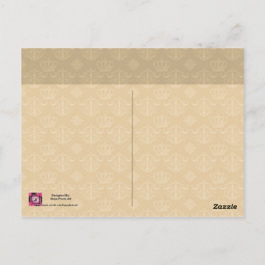 Vintage französische Script Peacock Postkarte (Rückseite)