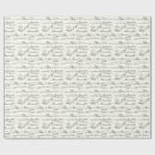 Vintage französische Stadt: Pariser Umschlagpapier Geschenkpapier (Flach)