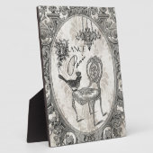 Vintage französische Stuhlplakette Fotoplatte (Seite)