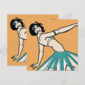 Vintage französische Tanzkarten (Vorne/Hinten)