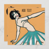 Vintage französische Tanzkarten (Vorne/Hinten)