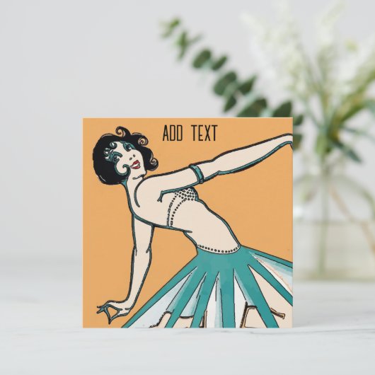 Vintage französische Tanzkarten (Stehend Vorderseite)