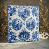 Vintage-Französische-Toile-Landschaftsidylle Fliese