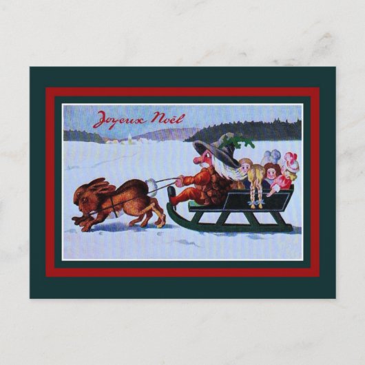 Vintage französische Trolle wie Weihnachten (Vorderseite)