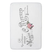 Vintage französische Typografie Badematte (Vorderseite Vertikal)