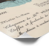 Vintage französische und Viktorianische Frühlingsh Poster (Ecke)