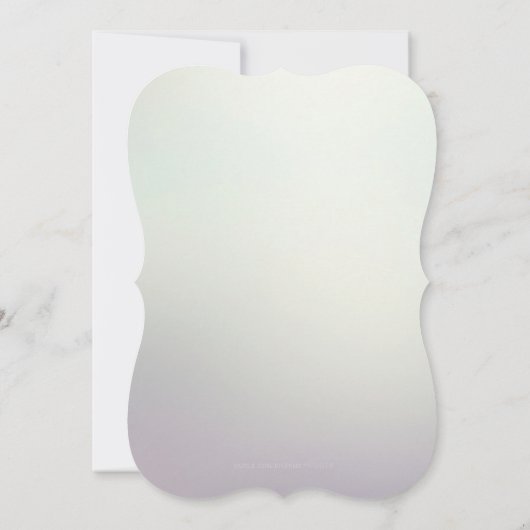 Vintage französische verzierte lila einladung (Rückseite)