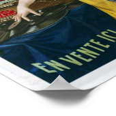 Vintage französische Vinyl-Schallplattenwerbung Poster (Ecke)