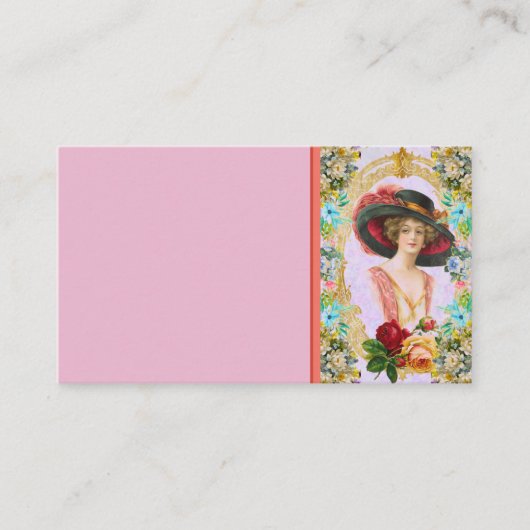 Vintage französische Visitenkarte (Vorderseite)