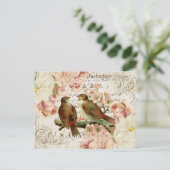 Vintage französische Vogelschutzkarte Postkarte (Stehend Vorderseite)