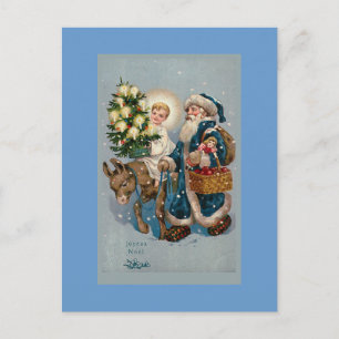 "Vintage französische Weihnachtskarte" Postkarte