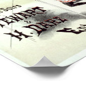 Vintage französische Werbetrapeze 1877 Poster (Ecke)