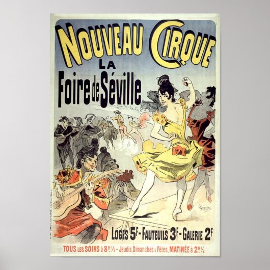 Vintage französische Werbung im Jugendstil Poster (Vorne)