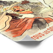 Vintage französische Werbung im Jugendstil Poster (Ecke)