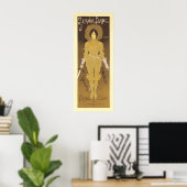 Vintage französische Werbung Jeanne Darc Poster (Heimbüro)